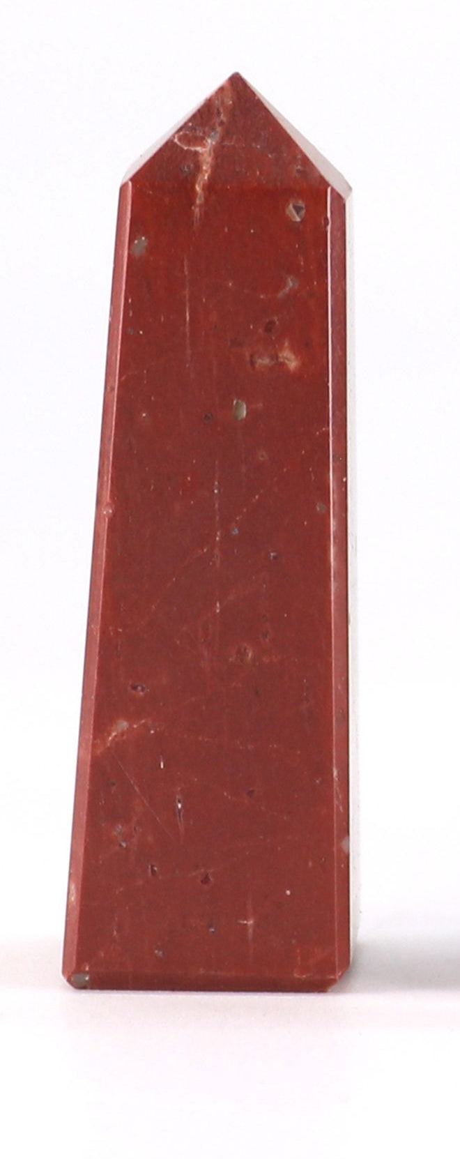 Punta de Jaspe Rojo Natural  Obelisco de Piedra Pulida