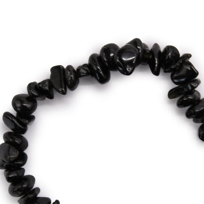 Pulsera de Fragmentos de Piedra Natural – Ágata Negra