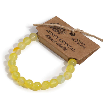 Pulsera de Cristal de Miel – Energía, Calma y Vitalidad