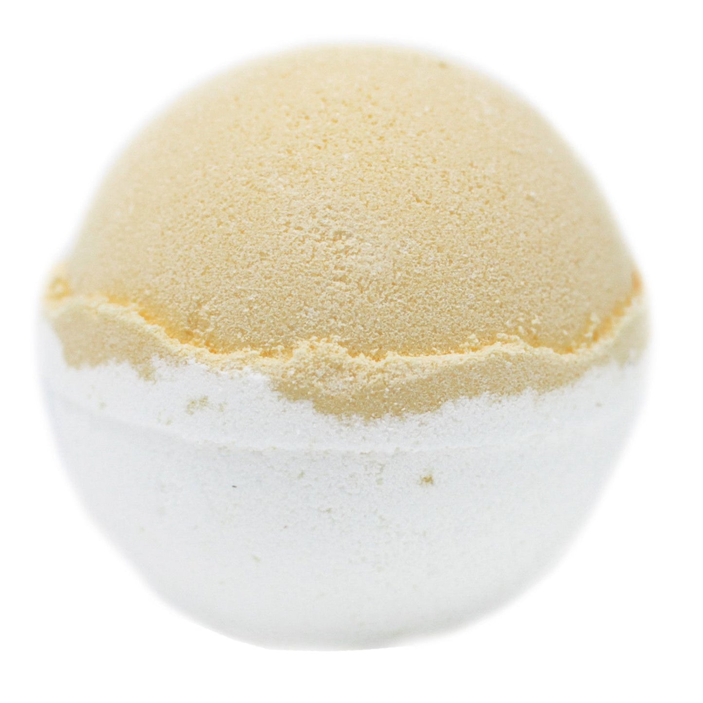 Bomba de baño aromática de Blanco y Amarillo para relajación y autocuidado