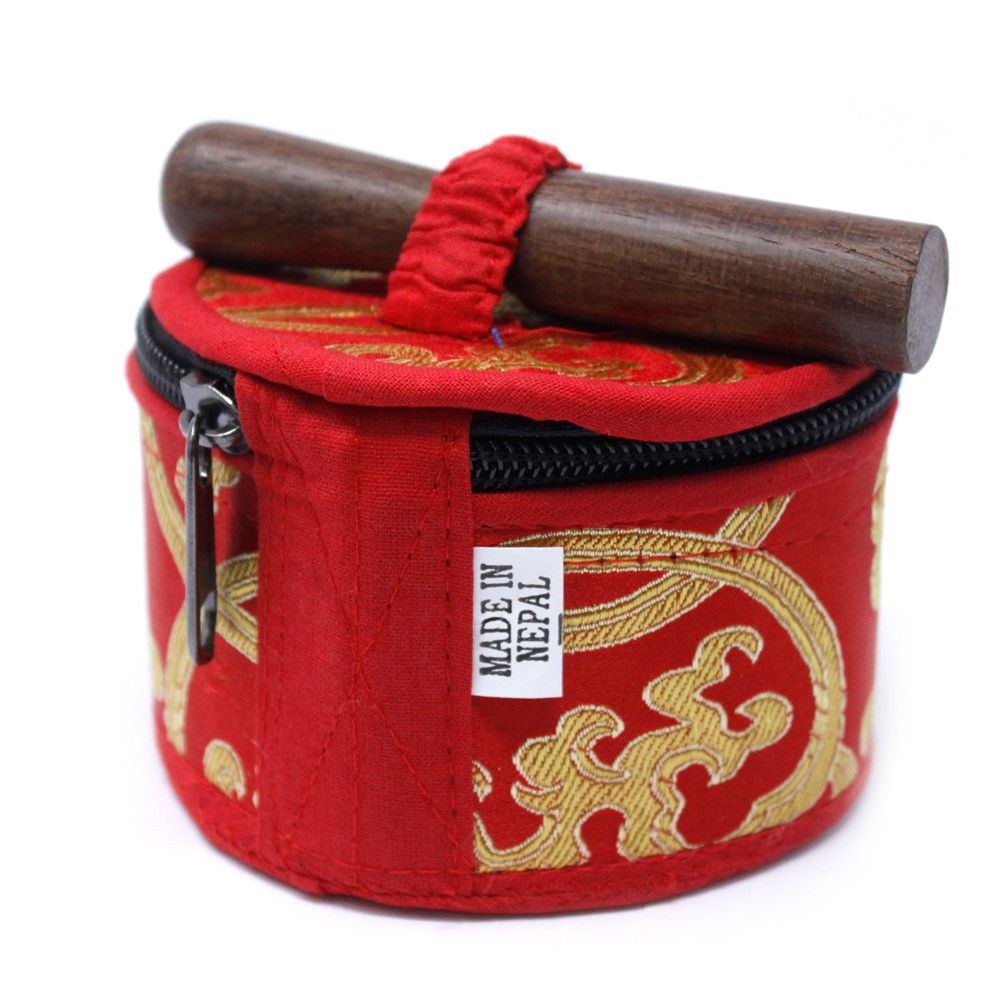 Cuenco tibetano Rojo para meditación y equilibrio energético
