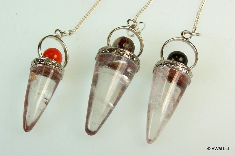 Péndulo de Radiestesia · Cono de Cristal | Herramienta de Intuición y Adivinación