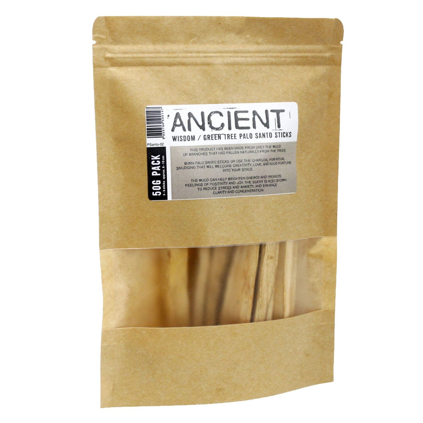 Palo Santo Natural 50 g - 5-8 Palitos para Rituales, Meditación y Aromatizar Espacios