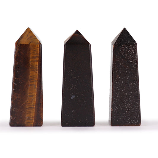 Obelisco Ojo de Tigre – piedra de protección y poder personal 5 cm