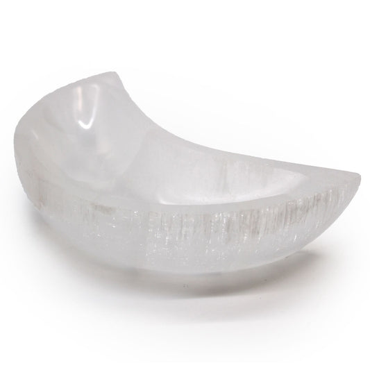 Cuenco de luna selenita - 15cm