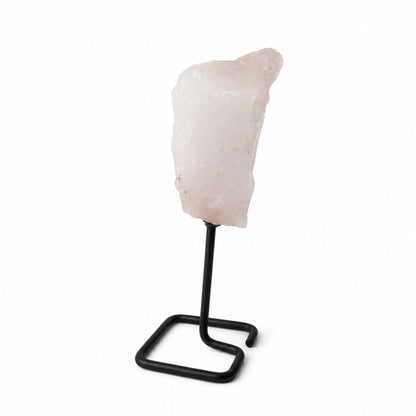 Mineral en soporte de metal - Cuarzo rosa