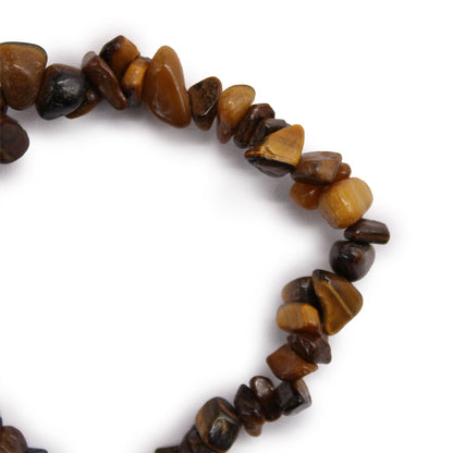 Pulsera de Ojo de Tigre con Fragmentos Protección y Confianza