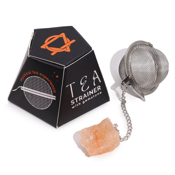Colador de Té de Piedras Preciosas en Bruto - Cornalina