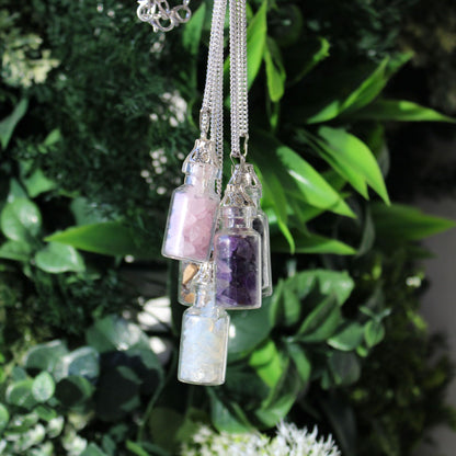 Collar de Piedras Embotelladas - Ónix Negro