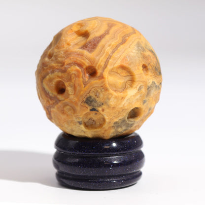 Planeta de Crazy Lace Jasper con Soporte Solar (Mercurio) – 40 mm