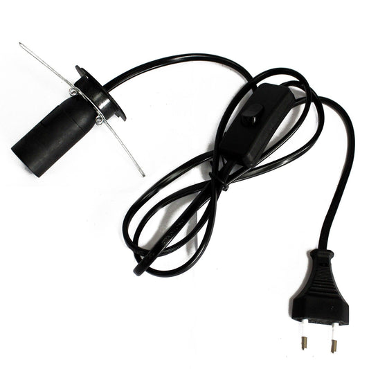 Cable con Casquillo para Lámpara de Sal del Himalaya  Recambio Eléctrico con Interruptor