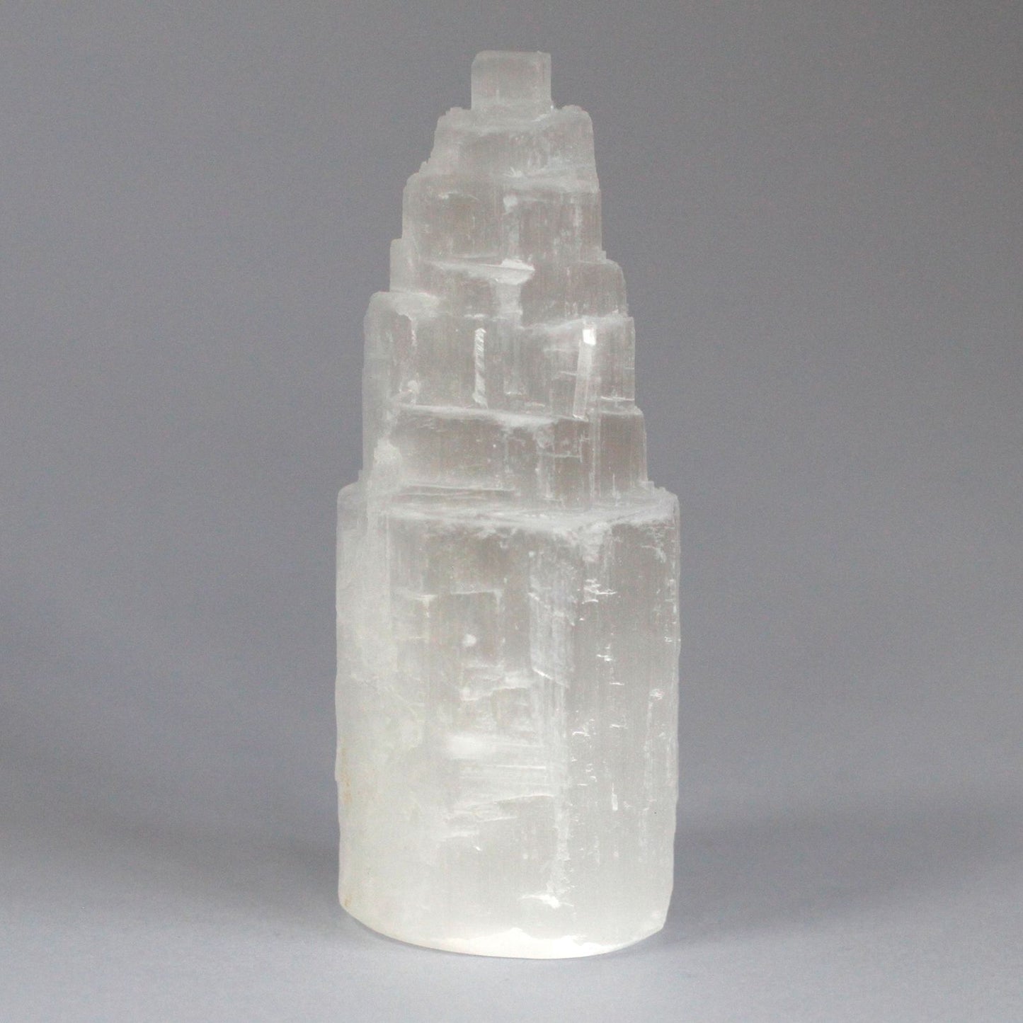 Torre de Selenita 10cm | Purificación Espacio + Energía Positiva | Meditación