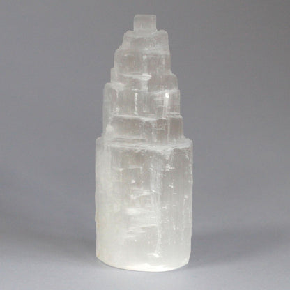 Torre de Selenita 10cm | Purificación Espacio + Energía Positiva | Meditación