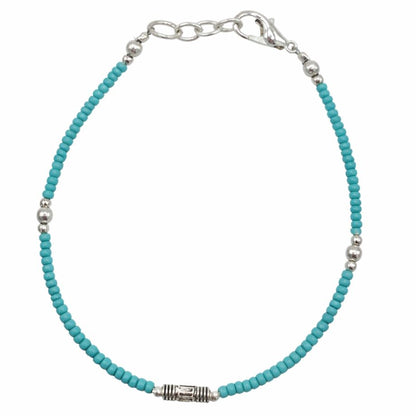 Pulsera Nepalí Gemas Extrafinas · Turquesa & Lágrima | Joya de Calma y Expresión
