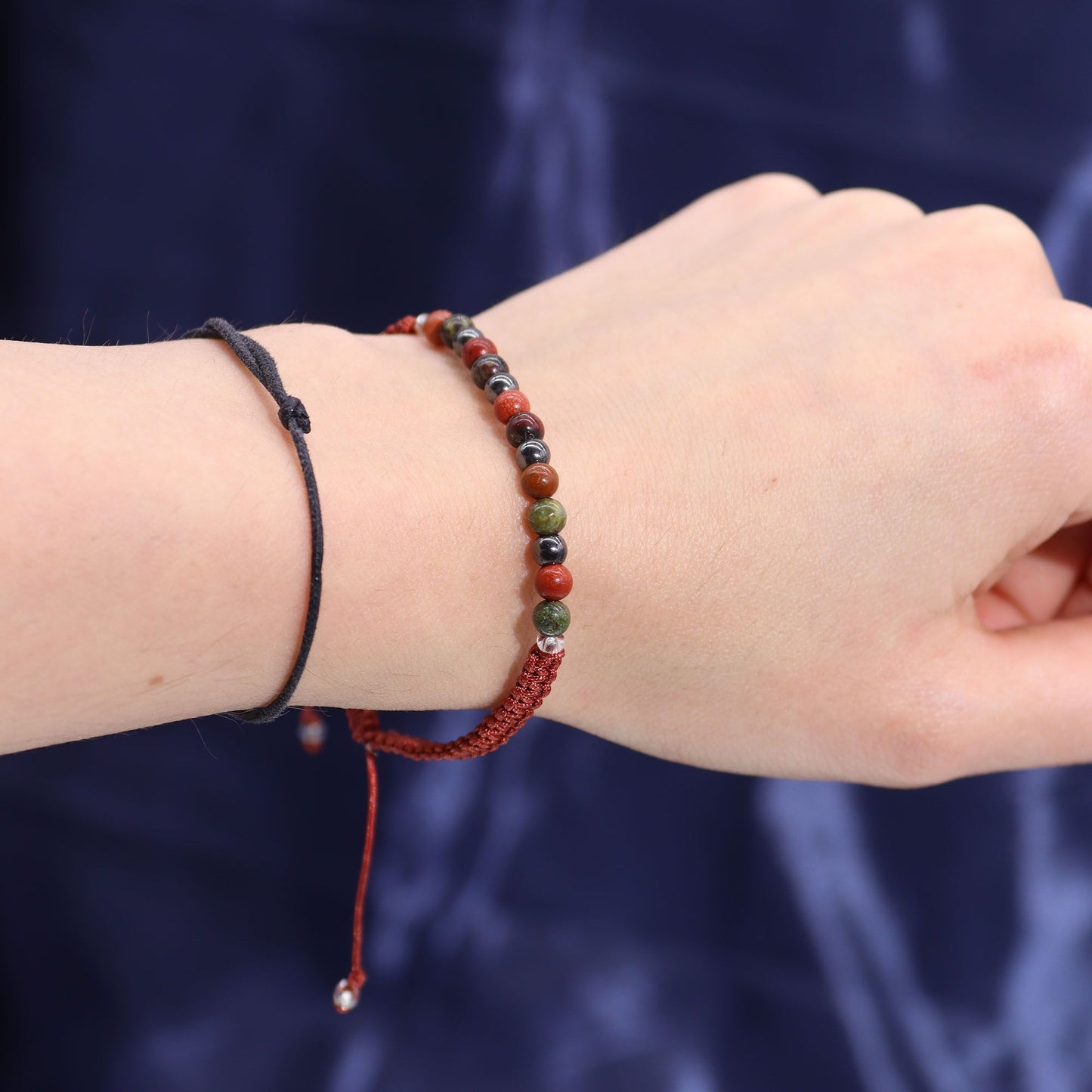 Vela de Cristal del Zodiaco con Pulsera de Piedras Naturales – Aries
