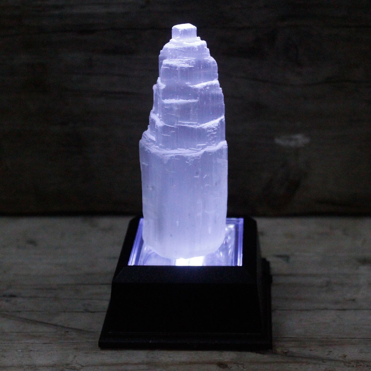 Torre de Selenita 10cm | Purificación Espacio + Energía Positiva | Meditación