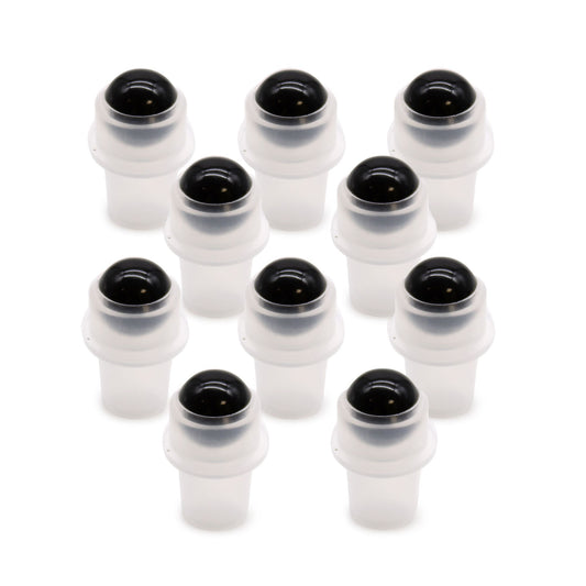 Rodillo de Turmalina Negra para Botella 5 ml – Aplicador de Protección Energética (Chakra Raíz)