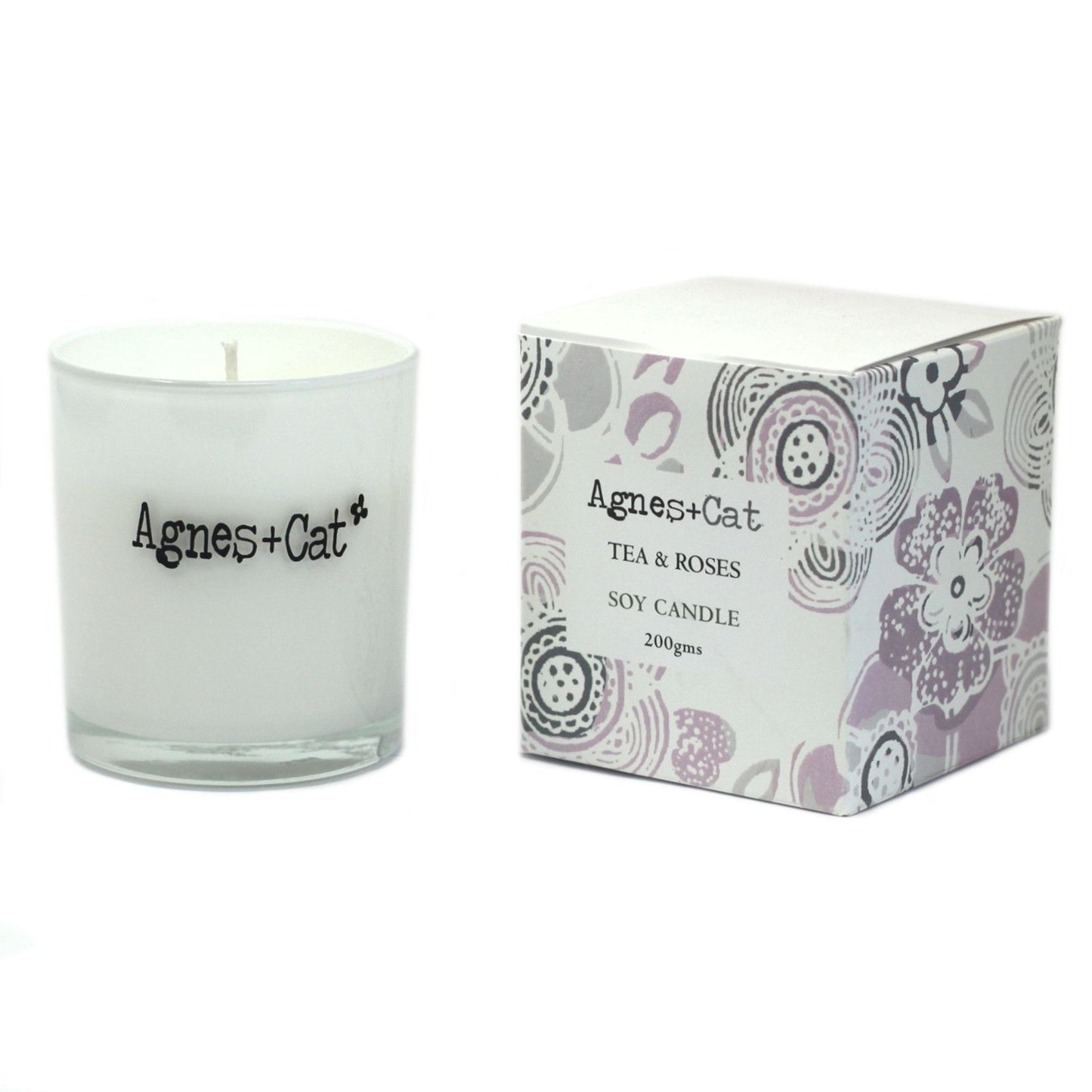 Vela espiritual de Tea and Roses para calma y bienestar