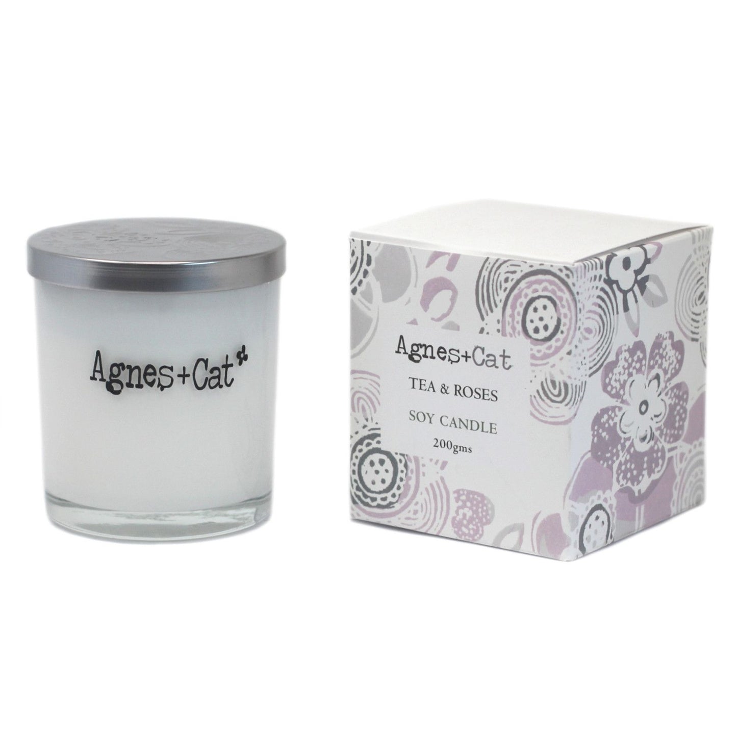 Vela espiritual de Tea and Roses para calma y bienestar