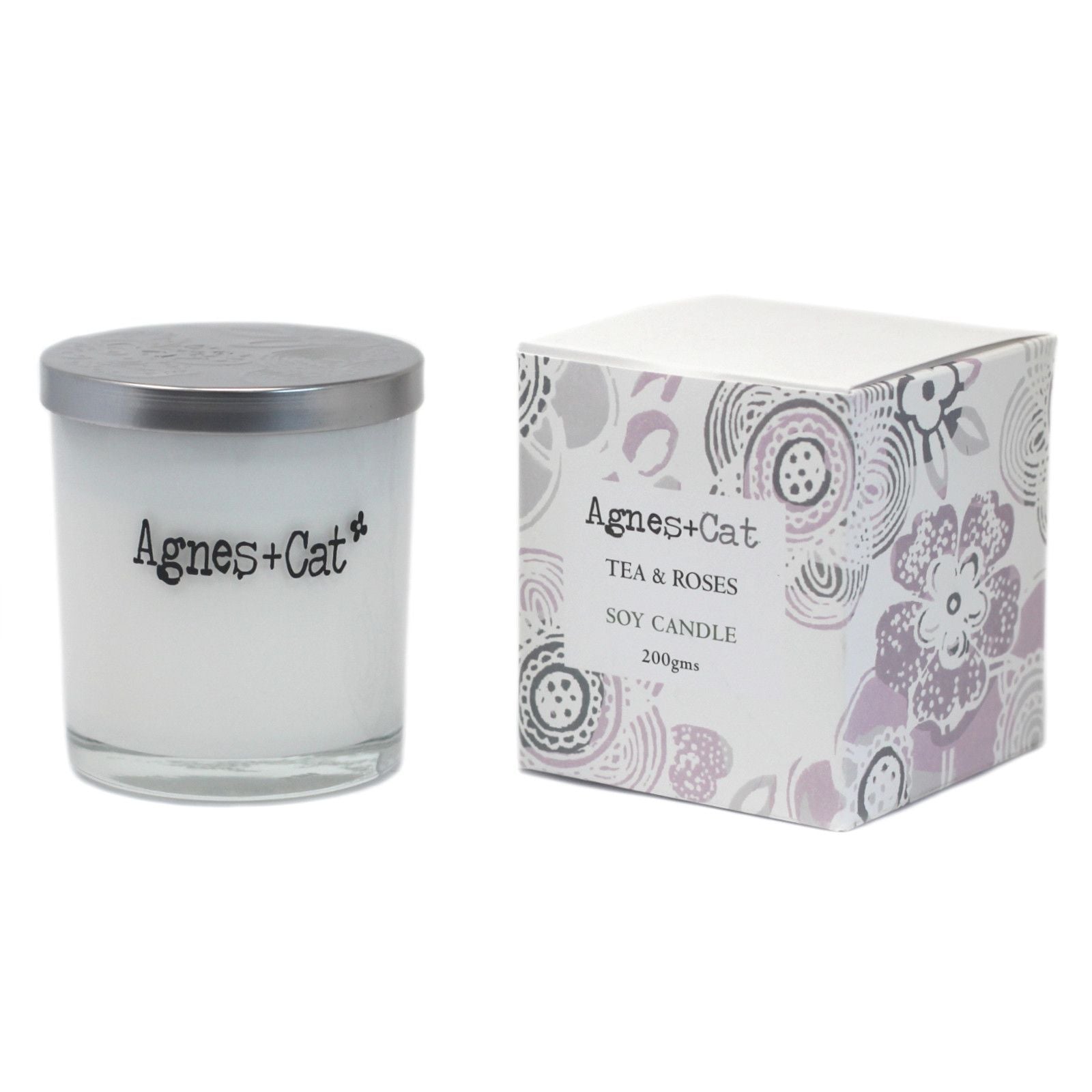 Vela espiritual de Tea and Roses para calma y bienestar