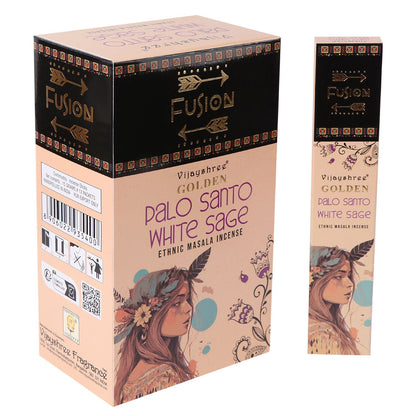 Varillas de Incienso de Palo Santo Dorado y Salvia Blanca - 15gr