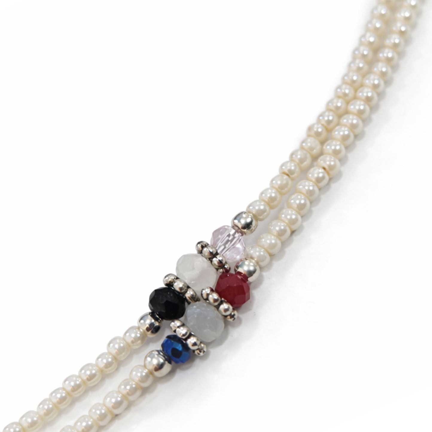 Collar Nepalí Doble Hilera · Howlita | Joya de Serenidad y Claridad Mental