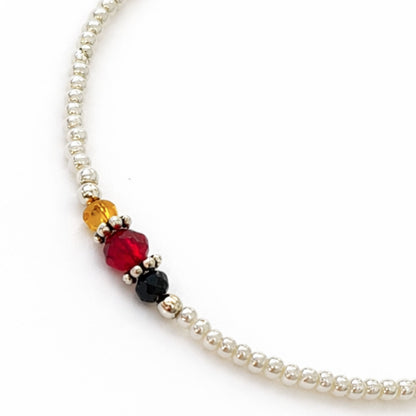 Pulsera Nepalesa Gemas Extrafinas · Perla & Cuentas Talladas | Joya de Pureza Interior
