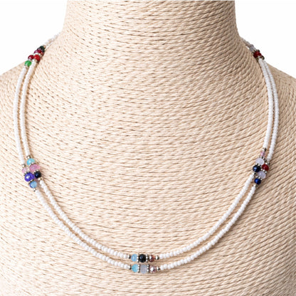 Collar Nepalí Doble Hilera · Howlita | Joya de Serenidad y Claridad Mental