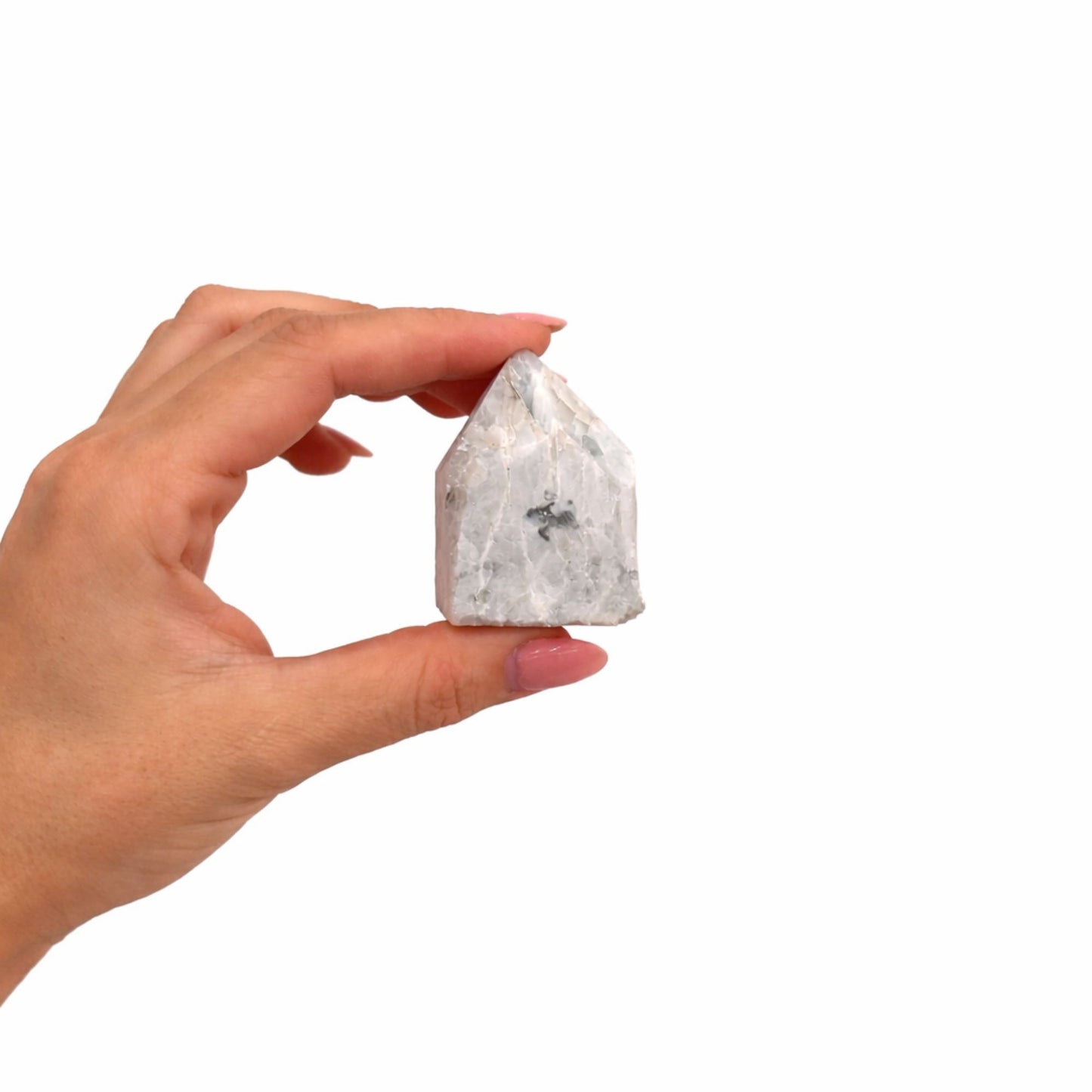 Puntas Pulidas de Piedra Luna Arcoíris