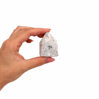 Puntas Pulidas de Piedra Luna Arcoíris