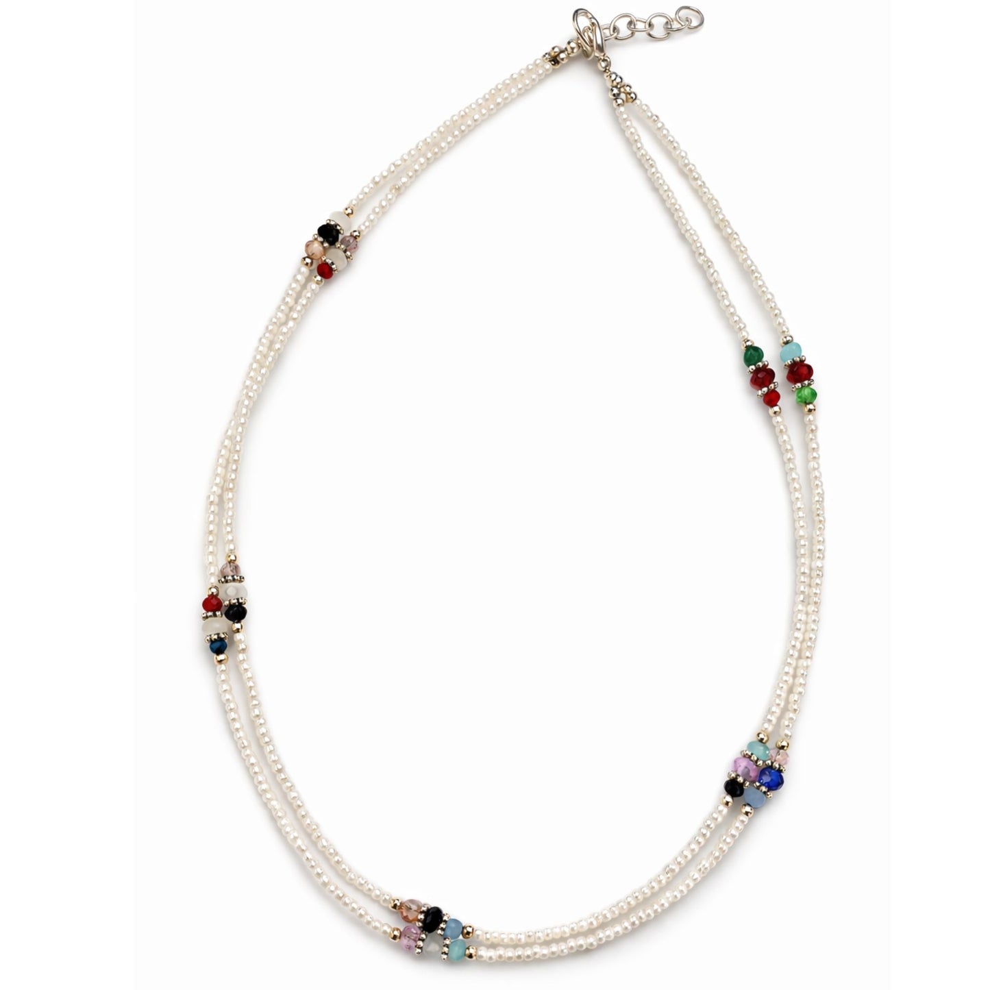 Collar Nepalí Doble Hilera · Howlita | Joya de Serenidad y Claridad Mental