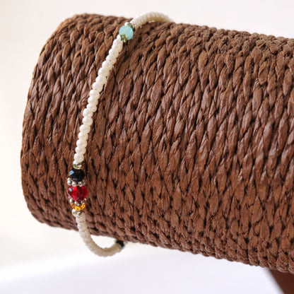 Pulsera Nepalesa Gemas Extrafinas · Perla & Cuentas Talladas | Joya de Pureza Interior