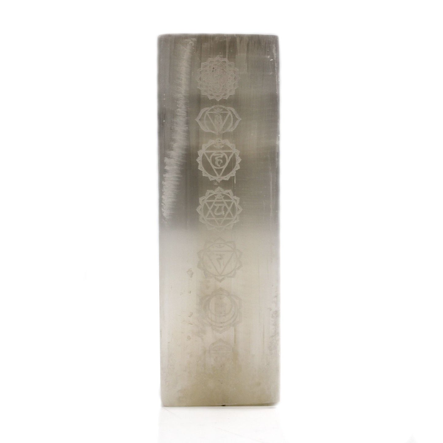 Lámpara Bloque Selenita 25cm - Lámpara Chakra
