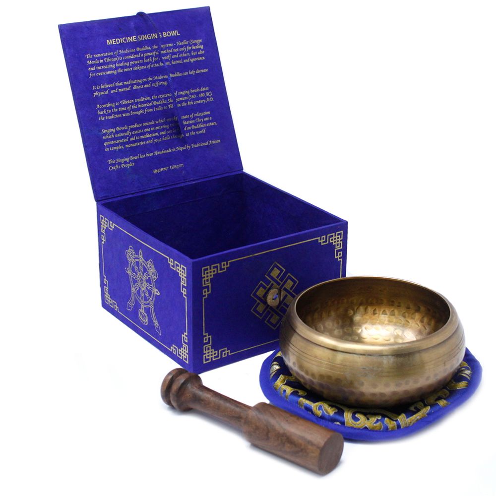 Cuenco tibetano Medicina Buda 10cm (min 500gm) para meditación y equilibrio energético
