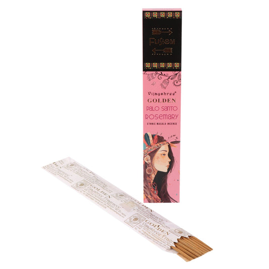 Varillas de Incienso de Palo Santo Dorado y Romero - 15gr