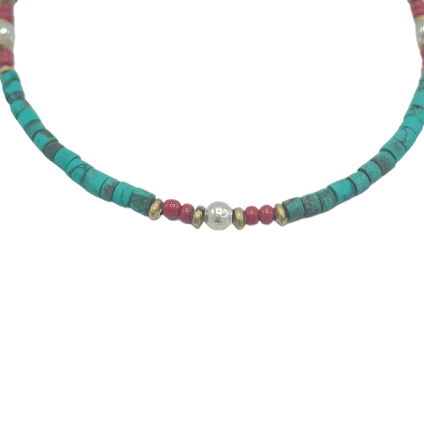 Pulsera Nepalí Gemas Extrafinas · Turquesa & Piedra Natural | Joya de Conexión con la Tierra
