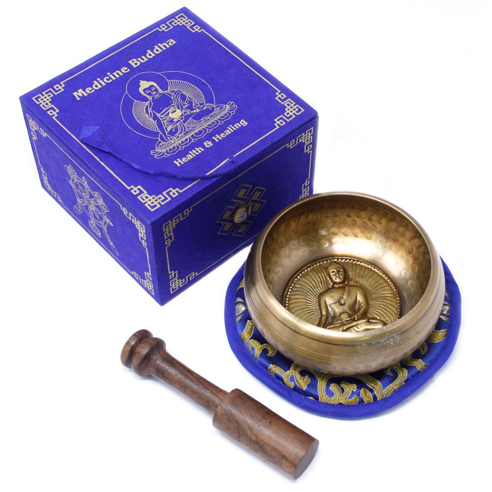 Cuenco tibetano Medicina Buda 10cm (min 500gm) para meditación y equilibrio energético