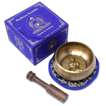 Cuenco tibetano Medicina Buda 10cm (min 500gm) para meditación y equilibrio energético