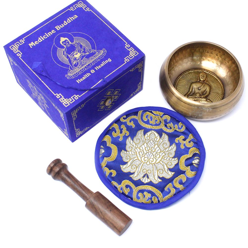 Cuenco tibetano Medicina Buda 10cm (min 500gm) para meditación y equilibrio energético