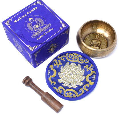 Cuenco tibetano Medicina Buda 10cm (min 500gm) para meditación y equilibrio energético