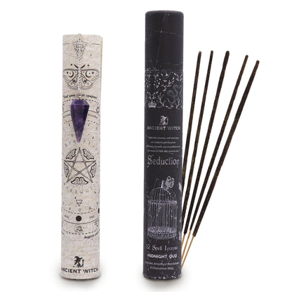 Kit de Ritual Seducción con Incienso Amour Oud y Péndulo de Amatista