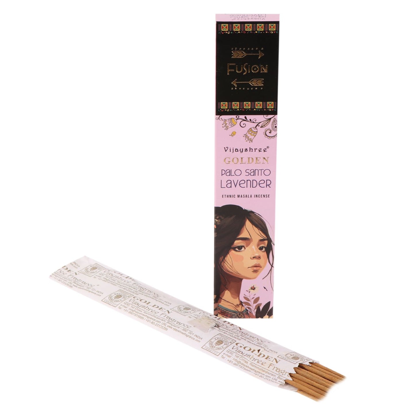 Varillas de Incienso de Palo Santo Dorado y Lavanda - 15gr