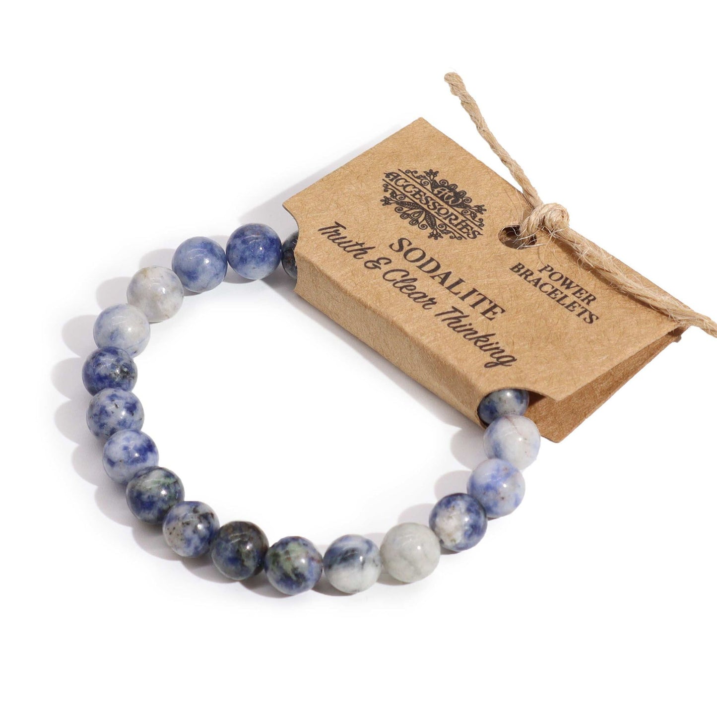 Pulsera de Sodalita – Claridad Mental, Comunicación y Equilibrio