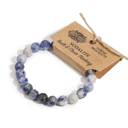 Pulsera de Sodalita – Claridad Mental, Comunicación y Equilibrio