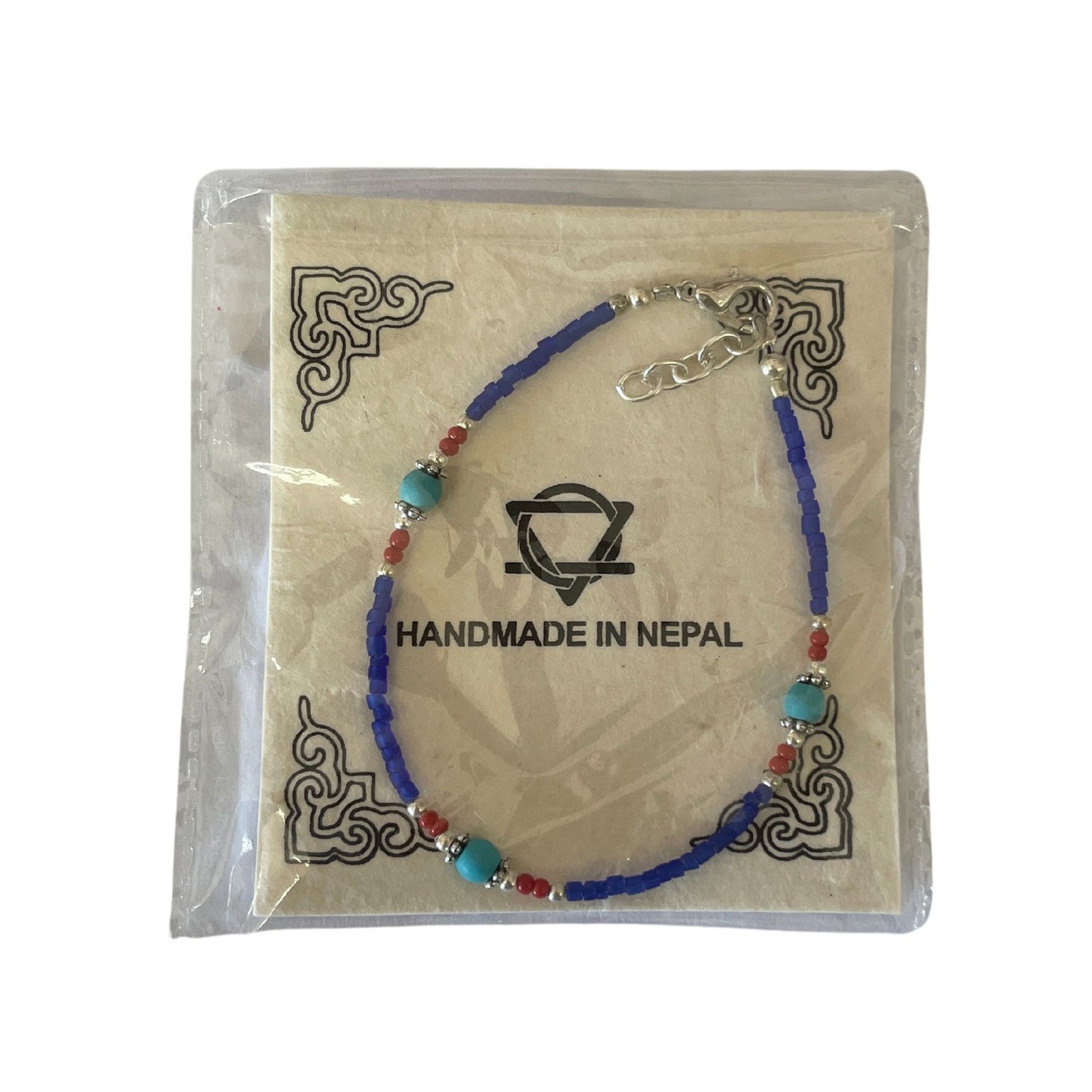 Pulsera Nepalesa Gemas Extrafinas · Ónix Azul | Joya de Fuerza y Protección Profunda