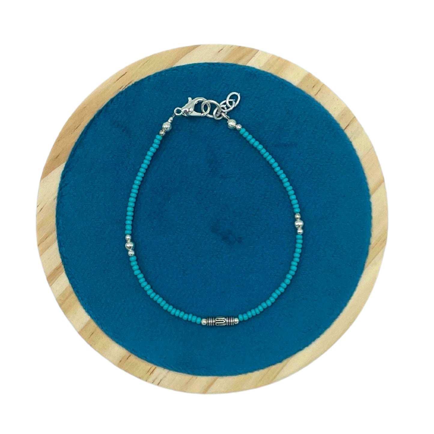 Pulsera Nepalí Gemas Extrafinas · Turquesa & Lágrima | Joya de Calma y Expresión