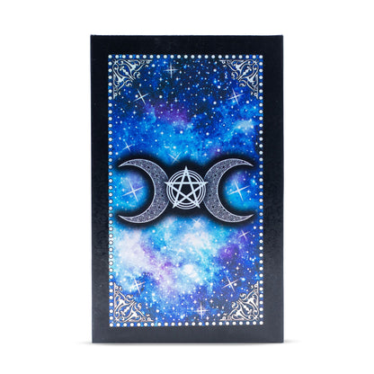Tarot Cara de la Luna con Lámina Azul y Guía Completa de 78 Cartas