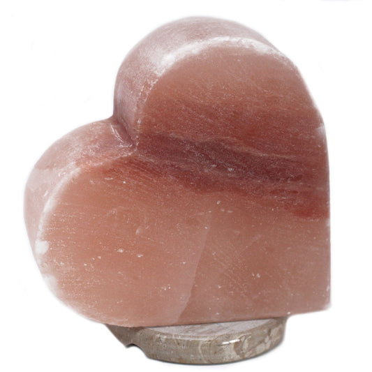 Lámpara de Sal del Himalaya Corazón 3-4kg - Amor y Bienestar