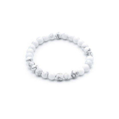 Pulsera de Manifestación de Piedras Preciosas - Jaspe Blanco - Paz
