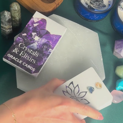 Cartas del Oráculo de Cristales y Elixires – Baraja de Energía Curativa